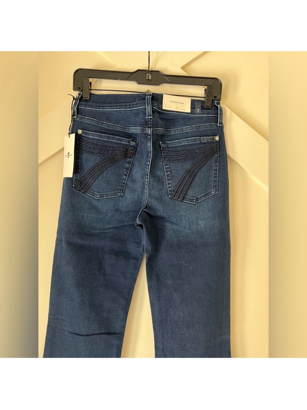 7 For All Mankind Tailorless Dojo Jeans Women's Flare Leg Trousers NWT Size 26